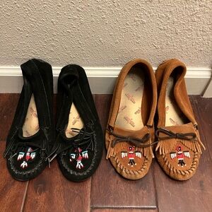 Minnetonka Moccasins Black and Brown Bundle 8